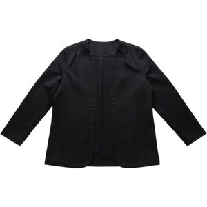 Vintage Graff Californiawear Womens Black Open Front Blazer Jacket Made in USA